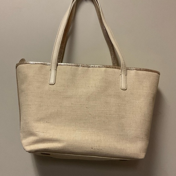 Brighton Kenya Zip Top Canvas Tote Purse Handbag - Picture 3 of 7